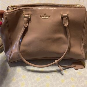 Mauve Patent leather Michale Kors purse